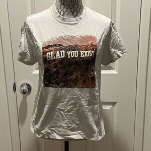 Brandy Melville Cream Cotton Tee